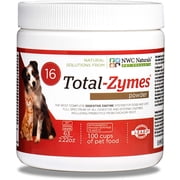 NWC Naturals Total-Zymes Digestive Enzymes Powder for Dogs & Cats, 2.22 oz