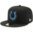 thumbnail image 1 of Men's New Era Black Indianapolis Colts Omaha 59FIFTY Fitted Hat, 1 of 4