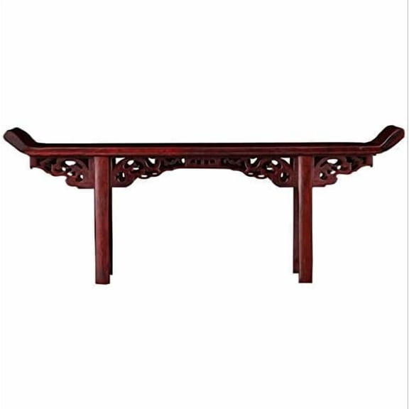NWFashion Standing Chinese Rosewood Red Wooden Display Decorate Shelf Desktop (DeskB)