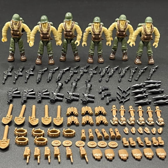 NWJ Articulated Building Block Soldier Model, Special Forces Tactical Gear, Small Particle Assembly Toy, Children’s Gift