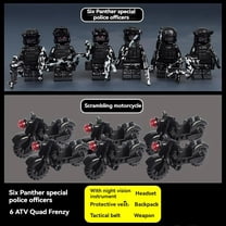 NWJ Building Block Toy Set - Adventure Figures with Motorcycle, Creative Assembly Toy for Boys, Perfect Gift for Kids