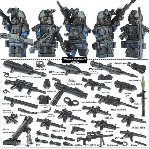 NWJ Building Block Toy Set - Heavy Equipment Models with Action Figures, Creative Assembly Toy for Boys, Perfect Gift for Kids