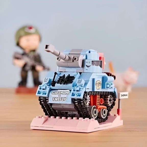 NWJ Building Blocks Tank Toy - Steel Structure Puzzle for Boys, Educational Assembly Model, Decorative Piece, Ideal Children’s Gift