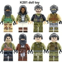 NWJ Building Blocks Toy Soldier and Bandit Minifigure Assault Squad, Small Particle DIY Building Blocks, Children’s Assembly Toy, Boys' Birthday Gift