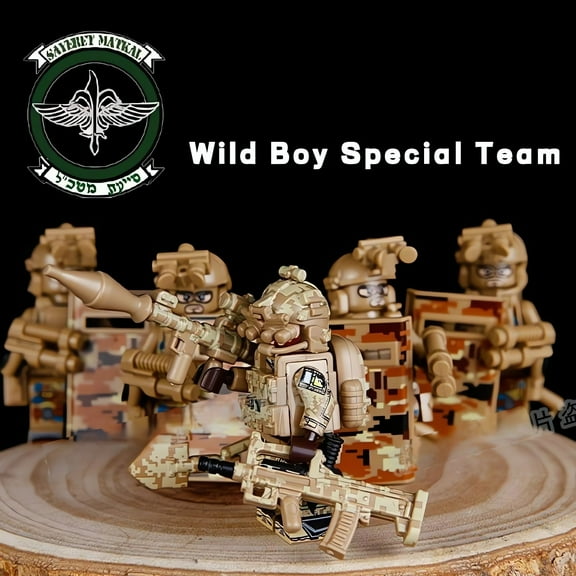 NWJ Building Blocks Toy - Special Forces SEAL Team Alpha Soldiers, Assembly Toy Figures for Boys