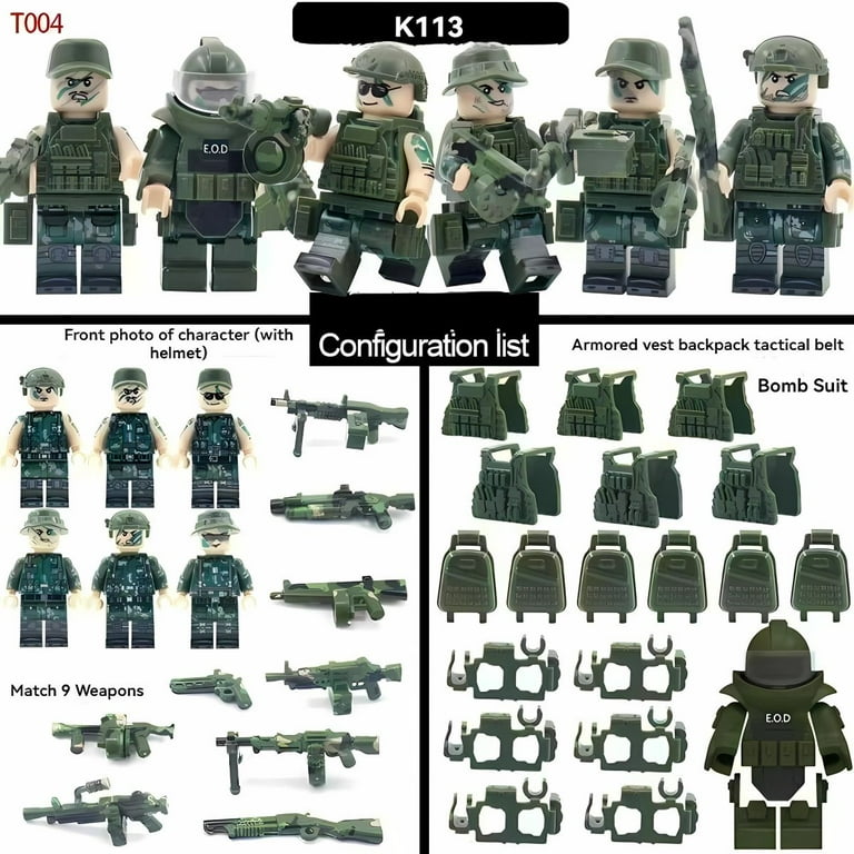 NWJ Children's Building Block Soldier Ghost Camouflage NWJ Children's Building Block Soldier Ghost Camouflage