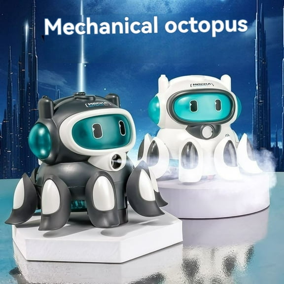 NWJ Dancing Octopus Toy - Multi-Functional Music, Light, and Spray Toy for Kids, Electric Octopus with Moving Tentacles