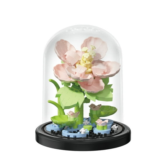 NWJ Eternal Block Flower Assembly Building Set - Rose Bouquet Desktop Decoration Toy