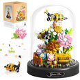 thumbnail image 1 of NWJ Flower Bouquet Building Kit for Adults - 582PCS Mini Botanical Blocks Set with Butterfly, Valentine's Day Gift for Her, Mom, Wife, or Girlfriend, 1 of 8