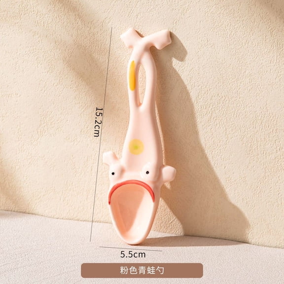 NWJ Funny Frog Spoon – Handmade Quirky Stirring Spoon for Kids or Students, Creative Gift for Home Use or Desk Decor