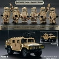 thumbnail image 1 of NWJ Military Building Block Set - Desert Special Forces Ghost Soldier with Jeep, Creative Assembly Toy for Kids, 1 of 1