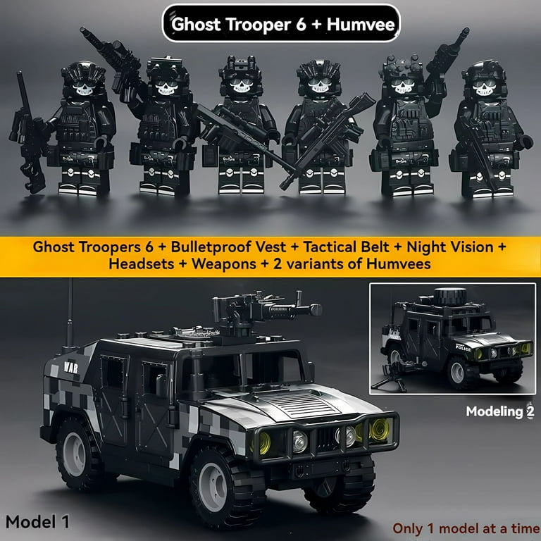 NWJ Military Building Block Set - Desert Special Forces Ghost