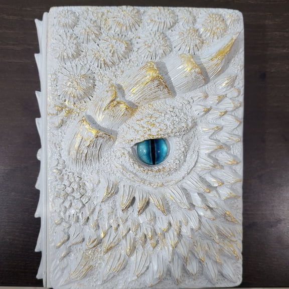 NWJ New Deluxe Animated Dragon Book - A5 Resin Craft Notebook