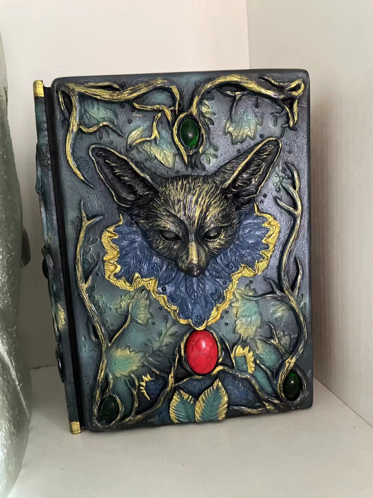 NWJ New Deluxe Animated Dragon Book - A5 Resin Craft Notebook