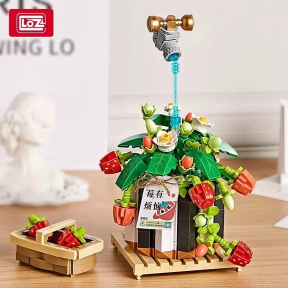 NWJ Panda Tea House & Bear Café Building Blocks Set – DIY Street View Architecture Model Toy for Kids, Creative Gift for Boys & Girls