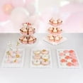 thumbnail image 1 of NWK 5 Piece Cupcake Stand Dessert stand Set Perfect for Baby shower Graduation Birthday Tea Party, 1 of 5