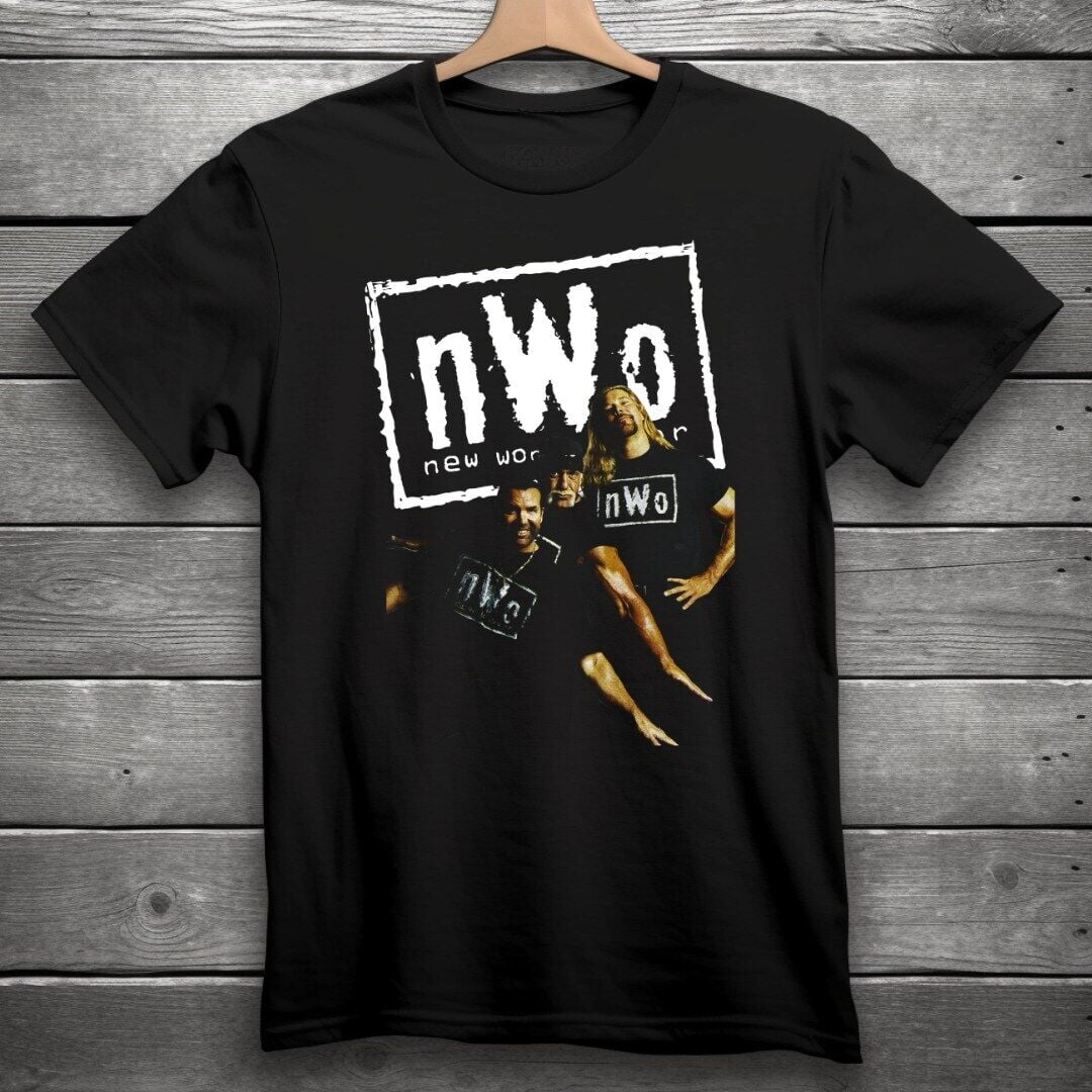 NWO Hollywood Hulk Hogan Kevin Nash Scott Hall Wrestling T-Shirt S 