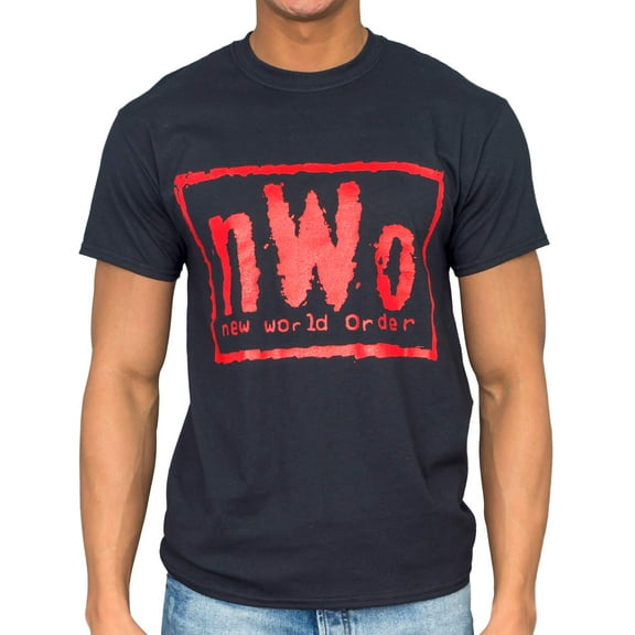 Costume Agent NWO New World Order Red Ink Adult Black T-Shirt