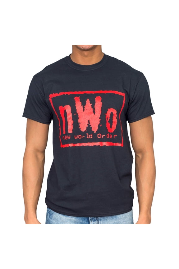 NWO New World Order Red Ink Adult Black T-Shirt