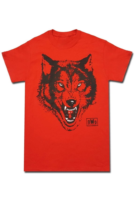 NWO New World Order Wolfpac Logo Adult Red T-Shirt