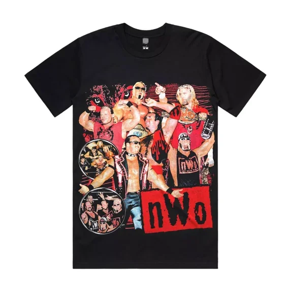 NWO Wolfpac T-Shirt,Black Color,Size XL