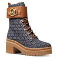 thumbnail image 1 of NWOB Michael Kors Womens Rory Lug Booties Dark Denim Logo Boots 6.5M B4HP, 1 of 5
