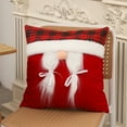 thumbnail image 1 of NWOKYZGH 1 Pack 3D Santa Throw Pillow Cover Stereo Christmas Elf Pillow Case Decoration Cushion Cover for Bed Sofa Couch Living Room Home Decor 15 x 15 Inches, 1 of 7