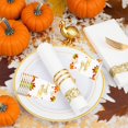 thumbnail image 1 of NWOKYZGH 10Pcs Thanksgiving Paper Plates Festive Fall Pumpkin and Maple Leaves Pattern Disposable Tableware for Fall Harvests Party, 1 of 6