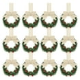 thumbnail image 1 of NWOKYZGH 12Pcs Small Christmas Kitchen Cabinet Wreaths with Ribbon Mini Kitchen Cabinet Christmas Decor for Window Door, 1 of 2