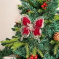 thumbnail image 1 of NWOKYZGH 1Pc Glitter Velvet Butterflies Clips for Floral Arrangements and Christmas Tree Decorations, 1 of 6