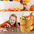 thumbnail image 1 of NWOKYZGH 1Pc Halloween Trick or Treat Bag, Pumpkin Canvas Candy Tote Bucket Multipurpose Portable Collapsible Reusable Bucket - Best Halloween Party Gifts, 1 of 6