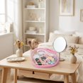 thumbnail image 1 of NWOKYZGH 1Pc Heart Shaped Clear Hard Zipper Case Plastic Pouch Transparent Hard Case Clear Makeup Bag Portable Travel Organizer Bin for Cosmetics, Building Blocks, Puzzles, 1 of 6