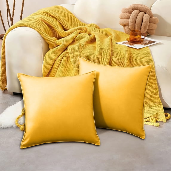 NWOKYZGH 1Pc Outdoor Waterproof Throw Pillow Covers, Decorative Square Cushion Case Patio Pillows for Couch Tent Sunbrella, 19x19 inches