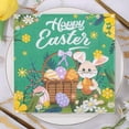 thumbnail image 1 of NWOKYZGH 20 Pack Easter Napkins, Disposable Paper Napkins Bulk Easter Bunny and Egg Decorative Cocktail Napkins for Easter Dinner Tableware Decor Easter Party Supplies, 1 of 6