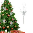 thumbnail image 1 of NWOKYZGH 32in Christmas Long Cuttings Gold Powder Christmas Party Decoration Butterflys Branches Berry Sequins Bunchs, 1 of 6