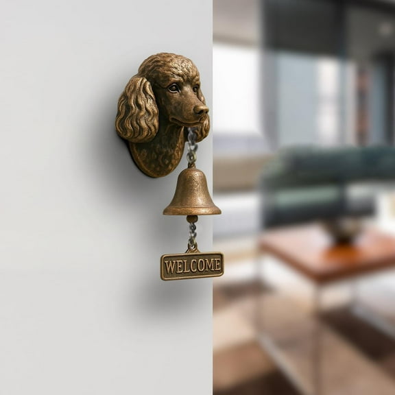 NWOKYZGH Animal Welcome Bell, Retro Funny Animal Welcome Doorbell, Wall-Mounted Decorative Cast Iron Hanging Bell, Farmhouse Wall Decoration & Housewarming Gift