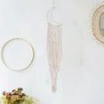thumbnail image 1 of NWOKYZGH Boho Macrame Woven Wall Hanging, Crochet Crescent Moon Star Dreamcher with Long Tassel- Cotton Handmade Bohemian Home Decor Decoration Art Craft for Kids Bedroom Dorm Room, 1 of 6