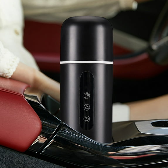 NWOKYZGH Car Kettle, Portable Electric Travel Kettle, Car Coffee Warmer, Hot Water Boiler, Small Hot Water Heater, Mini Hot Water Boiler with Built-in Magnetic Induction