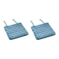 thumbnail image 1 of NWOKYZGH Chair Cushion Memory Foam Pads with Ties Honeycomb Pattern Slip Non Skid Back Rounded Square 15" x 15" Seat Cover, 2 Pack, 1 of 3