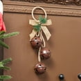thumbnail image 1 of NWOKYZGH Christmas Decoration Jingle Bells Door Knob Greeter Hanger Shopkeepers Bell Ornaments Bells Bulbs Ribbon Embellishments Welcome Friends and Family Customers, 1 of 6