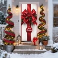 thumbnail image 1 of NWOKYZGH Christmas Door Cover Merry Christmas Front Door Hanging Banner 70 x 35 Inch Xmas Gifts Box and Delivering Gifts Backdrop for Holiday Indoor Outside Party Supplies, 1 of 9