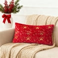 thumbnail image 1 of NWOKYZGH Christmas Lumbar Pillow Cover 12x20 Christmas Decorations Soft Plush Xmas theme Throw Pillow Covers Winter Xmas Home Bedroom Sofa Decor, 1 of 6