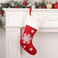 thumbnail image 1 of NWOKYZGH Christmas Stockings, Personalized Christmas Stocking Deer Santa Non-Woven Xmas Stocking,Fireplace Hanging Stockings boots for Holiday Christmas Decor, 1 of 3