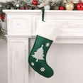 thumbnail image 1 of NWOKYZGH Christmas Stockings, Personalized Christmas Stocking Deer Santa Non-Woven Xmas Stocking,Fireplace Hanging Stockings boots for Holiday Christmas Decor, 1 of 3