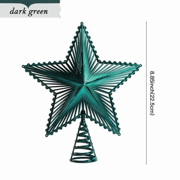 NWOKYZGH Christmas Tree Top Star Decoration Green One Size