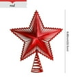 thumbnail image 1 of NWOKYZGH Christmas Tree Top Star Decoration Red One Size, 1 of 2