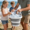 thumbnail image 1 of NWOKYZGH Collapsible Plastic Bucket, Foldable Rectangular Tub for House Cleaning, Space Saving Outdoor Waterpot for Garden or Camping, Portable Fishing Water Pail, 1 of 6
