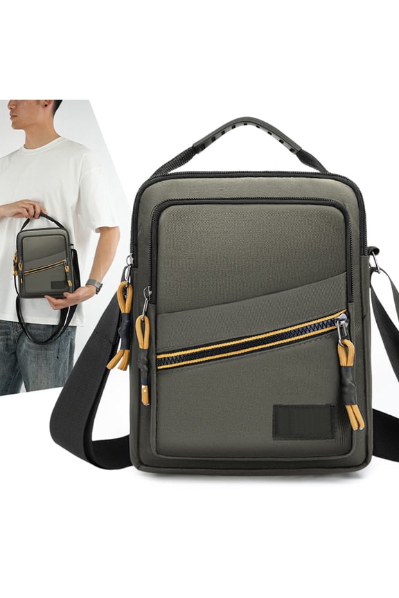 Crossbody Bag for Men, Mini Messenger Bag Side Shoulder Bag for Phone, Casual Satchel Bag Phone Purse, Mini Sling Bag Fanny Pack Water Resistant for Travelling, Hiking