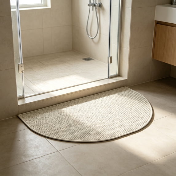 NWOKYZGH Front Door Mat Indoor Entrance Indoor Door Mat Rugs for Entryway Entry Entrance Mats Inside Doormat Welcome Mats Boho 23"X35" Half Circle Round