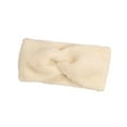 thumbnail image 1 of NWOKYZGH Fuzzy Winter Headbands for Girls, Plain Ear Warmer Headband for Kids, Wide Furry Head Warmers for Women, Cold Weather Thick Stretch Elastic Knot Hair Accessories, 1 of 9